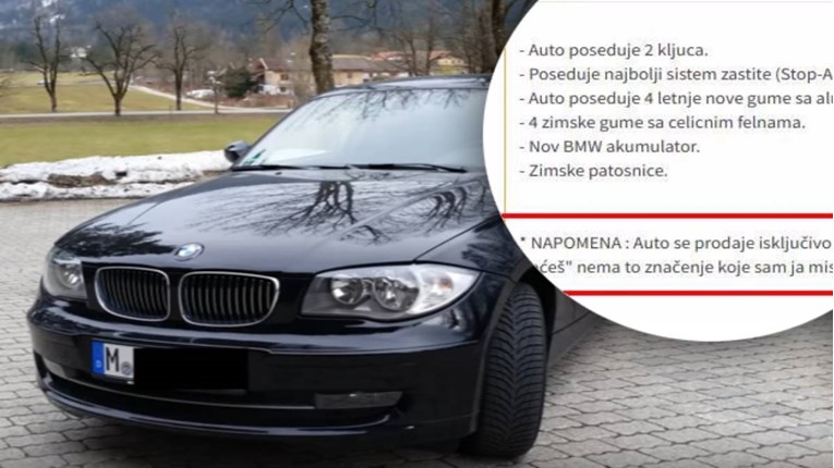 Oglas za BMW iz Srbije postao hit: "Kupit ću ga samo zbog razloga prodaje"